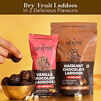 Eat Better Co Samriddhi Gift Hamper with Laxmi Design for Diwali - 11 Item Gift Pack - Dry Fruit Laddoos, Chocolate Coated Nuts with Phool Incense Cones, Golden Bell & Lanten Diya | Diwali Gifting Box