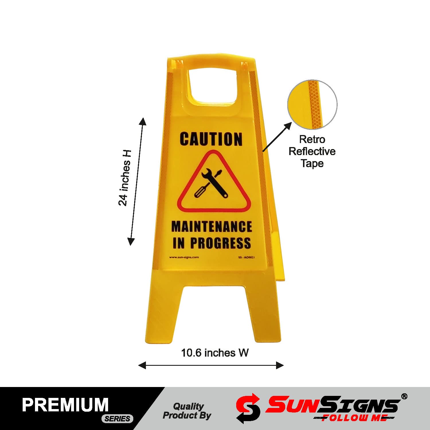 Plastic Caution Board