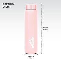 MILTON Aqua 1000 Stainless Steel Water Bottle, 950 ml