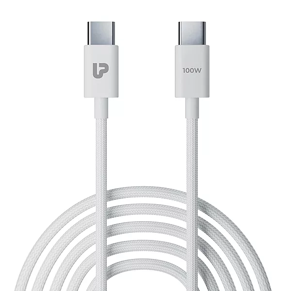 Ultraprolink UL1228WHT-0200 Zap+ 100 USB-C to C Cable, 2M
