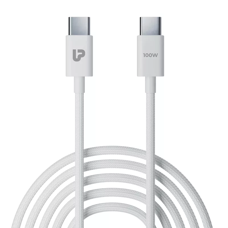 Ultraprolink UL1228WHT-0200 Zap+ 100 USB-C to C Cable, 2M