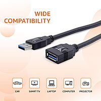 UPORT USB 2.0 Male to Male Cable 1.8M is perfect for connecting devices like printers, scanners, and external drives. Enjoy fast data transfer speeds and reliable performance with this durable cable.