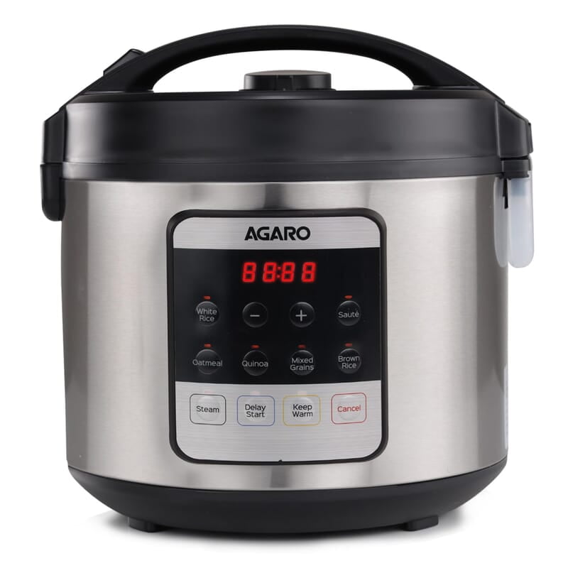 AGARO Royal Electric Rice Cooker, 5L Ceramic Coated Inner Bowl, Steam Basket, 6 Preset Cooking Function