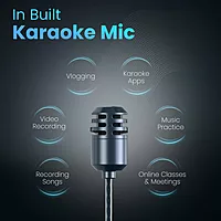 Portronics Conch ONE In-Ear Earbuds – Type-C | On/Off | In-Built Karaoke Mic | Black
