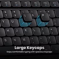 Portronics Key 8 Wireless Keyboard & Mouse Combo – Numeric Pad | Black | 1 Year Warranty