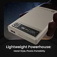 Portronics MagClick 10K – 15W Wireless 10000mAh Power Bank (Dark Grey) offers fast charging, sleek design, and portability. Ideal for on-the-go charging of smartphones and devices.