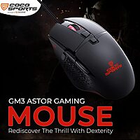 Coconut GM3 Astor Gaming Mouse (High Precision 7200 DPI, Wired RGB, 1 Year Warranty)