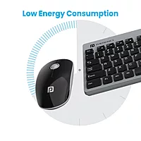 Portronics Key2 Wireless Combo (Grey) | Ergonomic, Portable, USB | Ideal for Home & Office | Sleek Design, Long Battery Life, Easy Connectivity | Perfect for Minimalist Workspaces.
