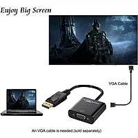 Champion DisplayPort (Male) to VGA (Female) OTG (On-The-Go) Adapter/ Converter