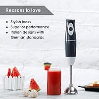 Wonderchef Ultima Plus Electric Hand Blender Easy Control Grip Single Push Button Operation  300W