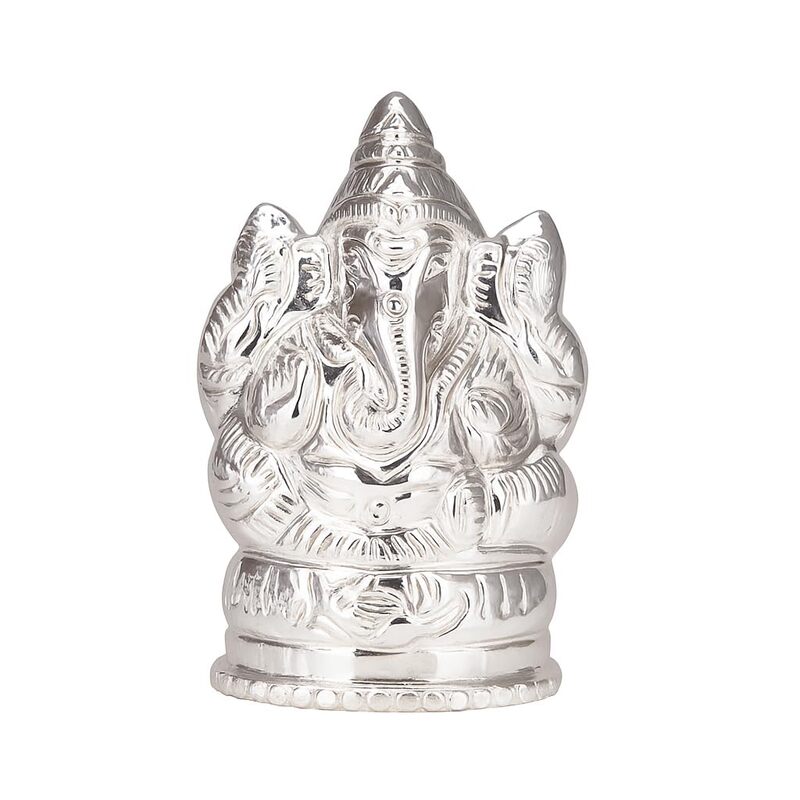 Silver Lord Ganesh Idol, Statue