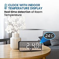 Portronics Pixel 4 Smart Clock features a sleek design with a 5W speaker, offering clear sound and vibrant display. Perfect for alarms, music, and smart home control, it enhances your space.