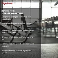 Lifelong Polypropylene Adjustable Home Gym Exercise Fitness Stepper for Exercise