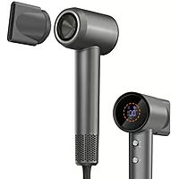 Portronics ZIFRO Hair Dryer – High Speed | Magnetic Nozzles Real Time Display | Low Noise | Black