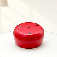 Cherry Red Modern Metal Planter
