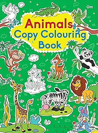 Copy Colouring Book Animals