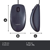 Logitech M100R Wired Mouse