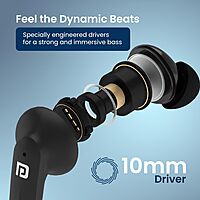 Portronics Twins S11 – Gaming TWS Earbuds, featuring Environmental Noise Cancellation (ENC), immersive sound, low latency, and a sleek blue design for an enhanced gaming experience.