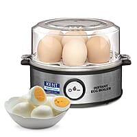 KENT Instant Egg Boiler | 360-Watt | Boil 7 Eggs at a Time | 3 Boiling Modes | Stainless Steel Body & Heating Plate | Automatic Power Off | Accessories Available