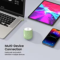 Portronics Toad 6 Wireless Mouse – Green, Dual Mode, ergonomic design, Bluetooth & 2.4GHz connectivity, rechargeable battery, smooth tracking, ideal for home & office use, lightweight & portable.