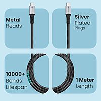 Portronics Flash C Grey – Fast USB-C Cable offers rapid charging and data transfer. Durable design with tangle-free construction. Compatible with various devices for efficient connectivity.