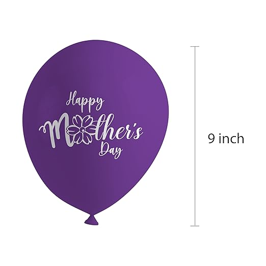 Celebrate This Mother's Day with Our Best Mom Ever and Happy Mother's Day Balloons (Pack of 30pcs Multicolor Balloons) - Party Supplier