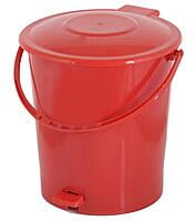Multicolour Plastic Dustbin Garbage Bin with  10 Liters Pedal
