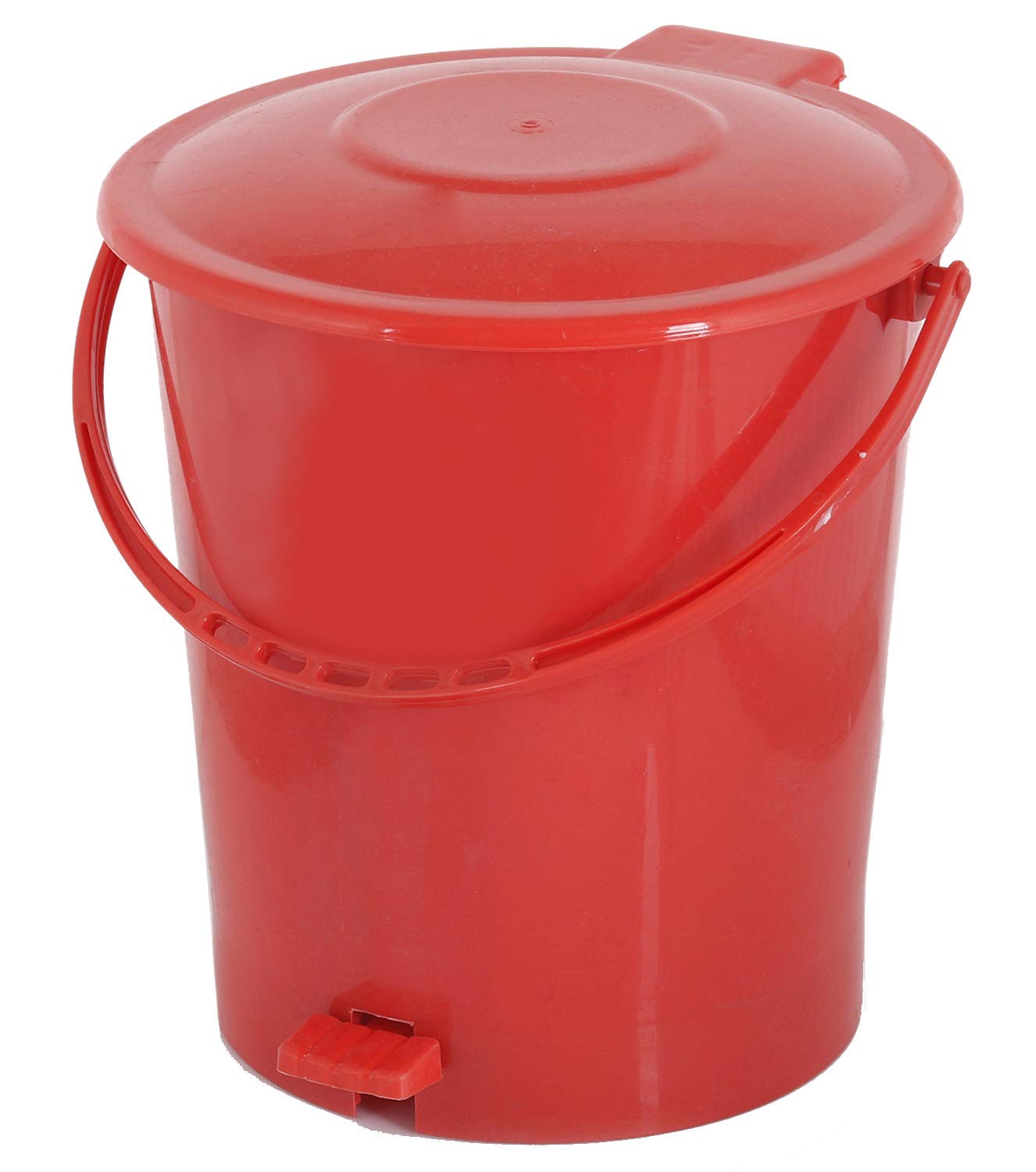 Multicolour Plastic Dustbin Garbage Bin with 10 Liters Pedal