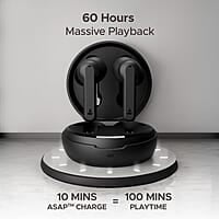 boAt Airdopes Sonik in Ear TWS Earbuds with 60 hrs Playback, IWP Tech, Quad Mics with ENx, ASAP Charge, 11 mm Drivers, BT v5.3 & IPX4 Sweat and Splash Resistance