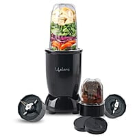 Lifelong Regalia PowerNutri Mixer/Grinder/Blender/Shaker, 2 Stainless Steel Blades,2 Unbreakable Jars, 450 W Powerful Copper Motor