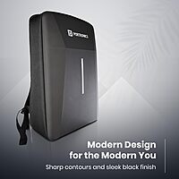 Portronics Byte 2 Backpack – 15.6 Inch Laptop Hard Shell Backpack  Black  1 Year Warranty