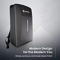 Portronics Byte 2 Backpack – 15.6 Inch Laptop Hard Shell Backpack Black 1 Year Warranty