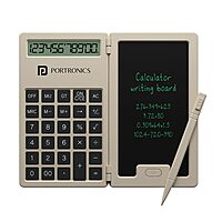 Portronics RuffPad CALC Mini LCD Writing Tablet (POR 2078) – 12.7cm Re-Writable Pad with Calculator