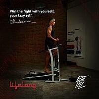 Lifelong LLTM144 Manual Multifunction 4 in 1 Treadmill (Jogger, Twister, Stepper and Push-up bar)