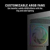 Ant Esports Crystal X3 LCD ARGB White ATX Mid-Tower Case – Tempered Glass | USB-C