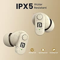 Portronics Harmonics Twins S16 in Ear Wireless TWS Earbuds with 24 Hrs Playtime Bluetooth 5.3v