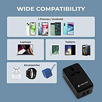Lapcare LAPEX‑012 multiport charger supports USB‑A & USB‑C with 3.4 A total output. Universal 100–240 V input, built-in safety protections, LED indicator, compact travel design.