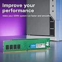 Crucial 8GB DDR4 3200MHz CL22 Desktop RAM – UDIMM | 10 Years Warranty