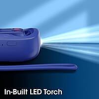 ZEBRONICS Sound Bomb X1 3-in-1 Wireless Bluetooth v5.0 In Ear Earbuds + Speaker Combo with 30 Hour Backup, Built-in LED Torch, Call Function, Voice Asst, Type C and Splash Proof Portable Design