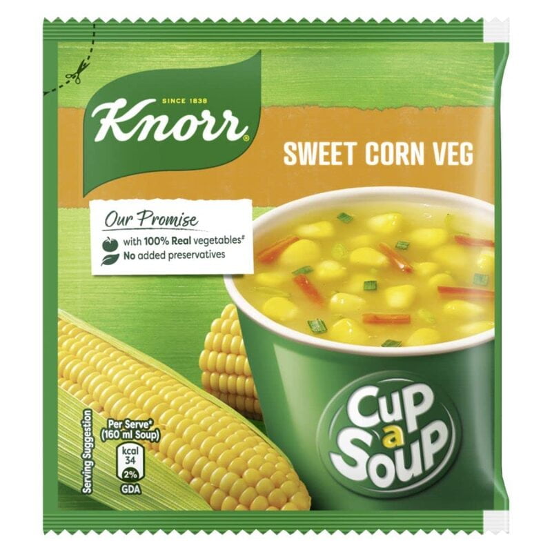 Knorr Sweet Corn Veg Soup, 10g
