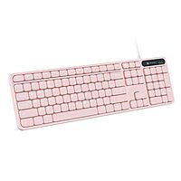 Portronics Ki-Pad 3 Pink USB Keyboard – Full Size, stylish and functional, perfect for home or office use. Features comfortable keys, sleek design, and reliable USB connectivity for seamless typing.