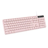 Portronics Ki-Pad 3 USB Wired Keyboard with Large Keycaps, Noise-Free Typing, Fn Multimedia Hotkeys, Full-Size Layout with Num Pad, Ergonomic Design, 1.5m USB Cable