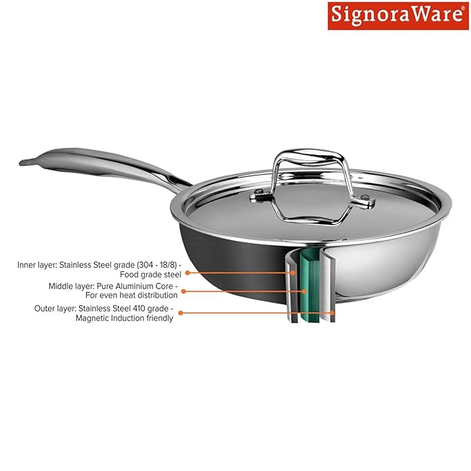 Signora Ware Fry Pan With Lid 1450 ML (20 CM)