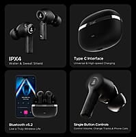 boAt Nirvana Ion TWS Earbuds with 120 HRS Playback(24hrs/Charge), Crystal Bionic Sound with Dual EQ Modes, Quad Mics ENx™ Technology, Low Latency(60ms), in Ear Detection