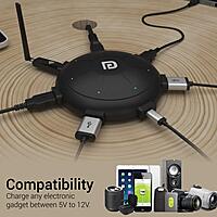 Portronics POR 1094 UFO Pro Home Charger – Fast Charging | Compact Design | Black