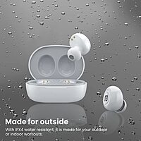 Portronics Twins S3 – TWS Earbuds, 20H Playtime, White. Enjoy seamless connectivity, superior sound quality, and a sleek design. Perfect for music lovers and on-the-go lifestyles.