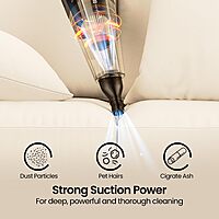 Portronics MOPCOP Vacuum Cleaner – Portable | LED Torch | Rechargeable | Black | 1 Year Warranty