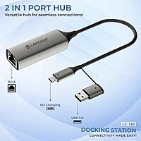 Lapcare LC-123 Ethernet Adapter—perfect for laptops and PCs needing reliable wired LAN connectivity.