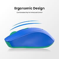 Portronics Toad 31 Wireless Mouse with 2.4 GHz Connectivity, USB Receiver, 10m Working Distance, Ergonomic Design, Auto Power Saving, Adjustable DPI for Laptop & PC