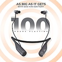 Corseca Just Stallion JST-316 Bluetooth Neckband – 100 Hrs Playtime | Dual Pairing | Black